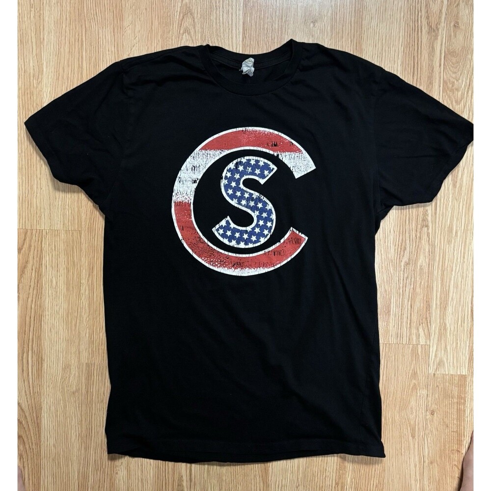 COLE SWINDELL Size L Gray  T-Shirt Tee America Patriotic Military Appreciation